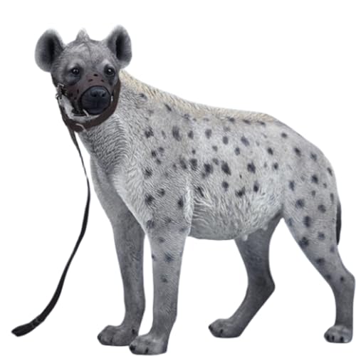 HiPlay JXK Collectible Cat Figure: Hyena, Expertly Hand-Painted, Lifelike, Safe Resin, 1:6 Scale Miniature Animal Figurine