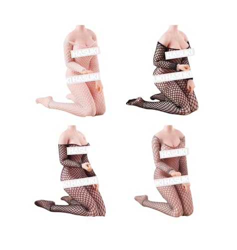 Hasuki Collectible Action Figure's Clothes: Fishnet Bodysuit for 1:12 Scale Flexible Figure SE0401