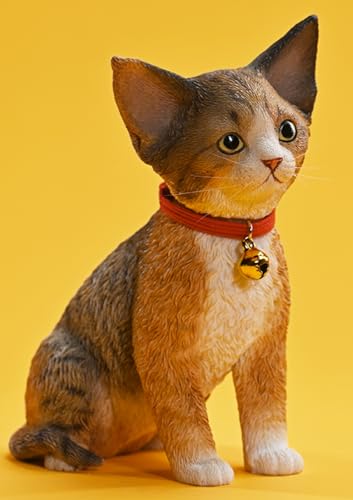 HiPlay JXK Cat Figure: Devon Rex 2.0,1:3 Scale Miniature Animal Figurine