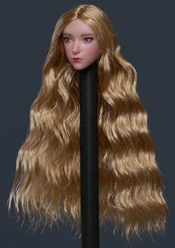 1:12 Scale Female Head Sculpt, Cute Girl Head Sculpture for 6-inch Action Figures
