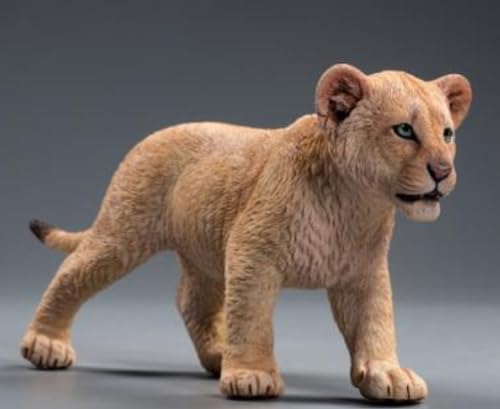 HiPlay JXK Collectible Lion Figure: Simba and Nana, Expertly Hand-Painted, Lifelike, Safe Resin, 1:6 Scale Miniature Animal Figurine