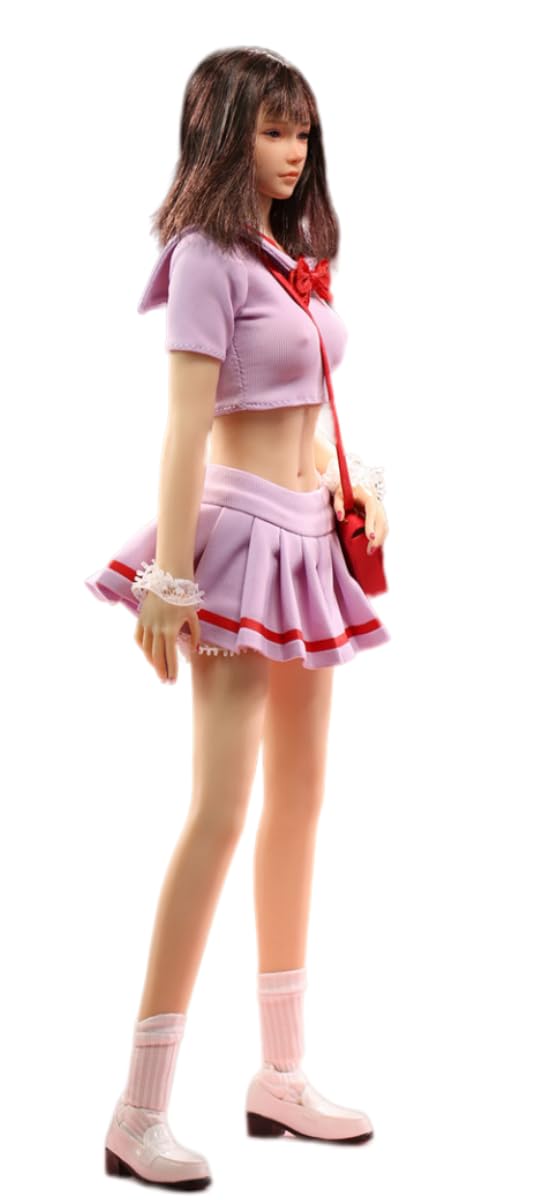 HiPlay Figure Doll Clothes: Student Skirt Uniform for 12-inch JO23X