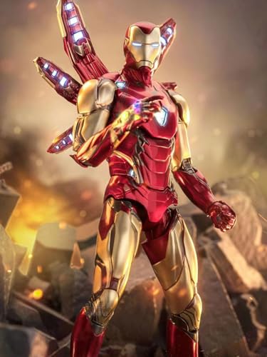 HiPlay ZD Collectible Figure Full Set: Iron Man Mark 85 2.0, 1:10 Scale Miniature Action Figurine