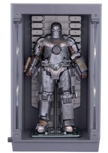 HiPlay ZD Collectible Figure Full Set: Iron Man Mark Garage Set, 1:20 Scale Miniature Action Figurine