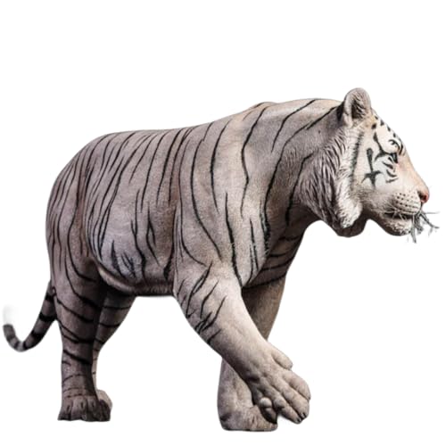 HiPlay JXK Collectible Tiger Figure: Bengal Tiger, Expertly Hand-Painted, Lifelike, Safe Resin, 1:6 Scale Miniature Animal Figurine