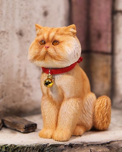 HiPlay JXK Collectible Cat Figure: Ugly Cat 1.0, Expertly Hand-Painted, Lifelike, Safe Resin, 1:6 Scale Miniature Animal Figurine JXK183