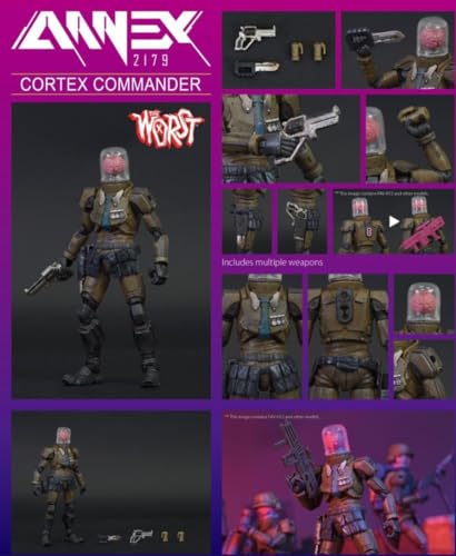 HiPlay Toys Alliance Collectible Figure: Acid Rain World Annex 2179: Cortex Commander-Transcranial Tyrant 1:18 Miniature Action Figurine