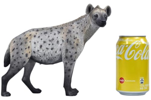 HiPlay JXK Collectible Cat Figure: Hyena, Expertly Hand-Painted, Lifelike, Safe Resin, 1:6 Scale Miniature Animal Figurine