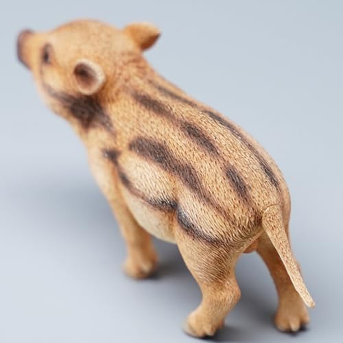 HiPlay JXK Collectible Pig Figure: Warthog, Expertly Hand-Painted, Lifelike, Safe Resin, 1:6 Scale Miniature Animal Figurine