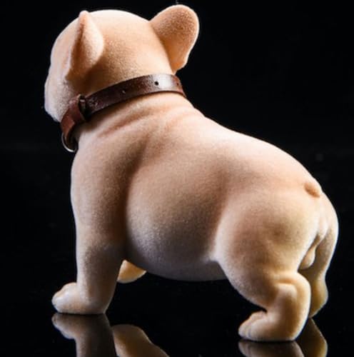 HiPlay JXK Collectible Dog Figure: Bulldog, Expertly Hand-Painted, Lifelike, Safe Resin, 1:6 Scale Miniature Animal Figurine