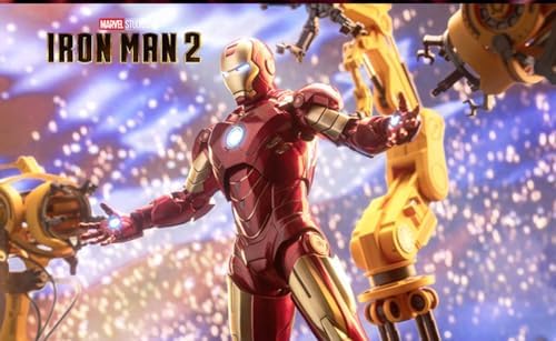 HiPlay ZD Collectible Figure Full Set: Iron Man Mark IV with Suit-up Gantry, 1:10 Scale Miniature Action Figurine CJTMK4