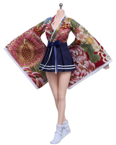 HiPlay Action Figure Doll Clothes: Kimono Suit Long Style for 12-inch Collectible