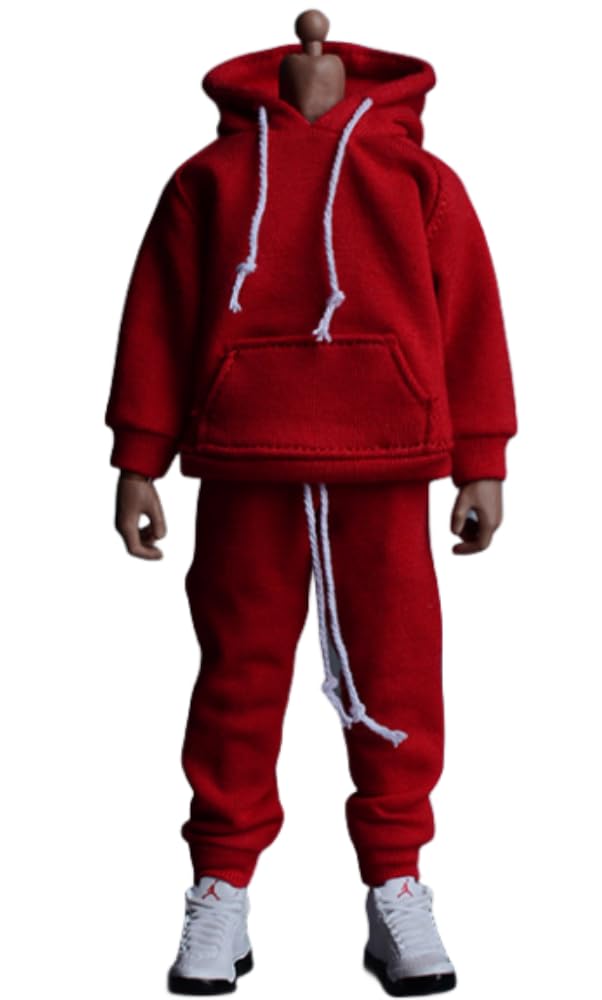 1/12 Scale Figure Doll Clothes: Sport Set Hoodies and Pants