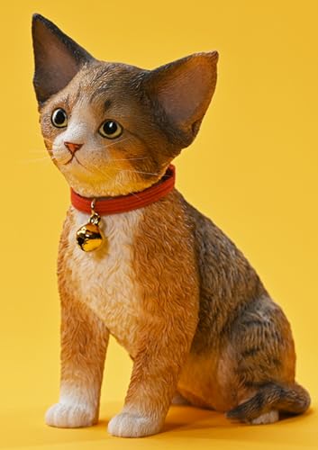 HiPlay JXK Cat Figure: Devon Rex 2.0,1:3 Scale Miniature Animal Figurine