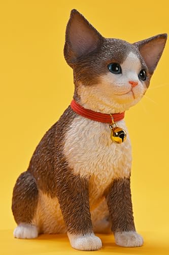 HiPlay JXK Cat Figure: Devon Rex 2.0,1:3 Scale Miniature Animal Figurine