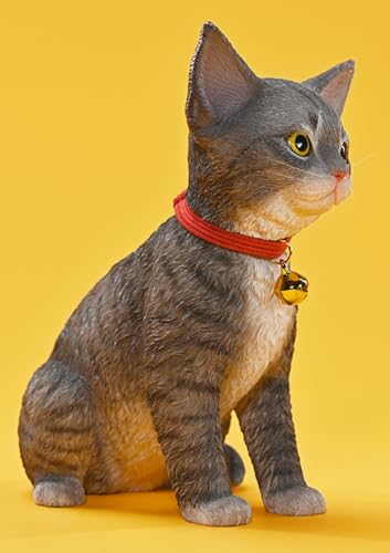 HiPlay JXK Cat Figure: Devon Rex 2.0,1:3 Scale Miniature Animal Figurine