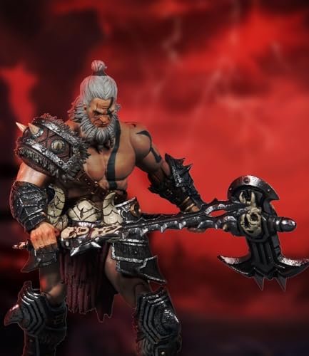 HiPlay Nightmare Studio Collectible Figure Full Set: Dark Protection, Barbarian Berserker, 1:12 Scale Miniature Male Action Figurine DF001