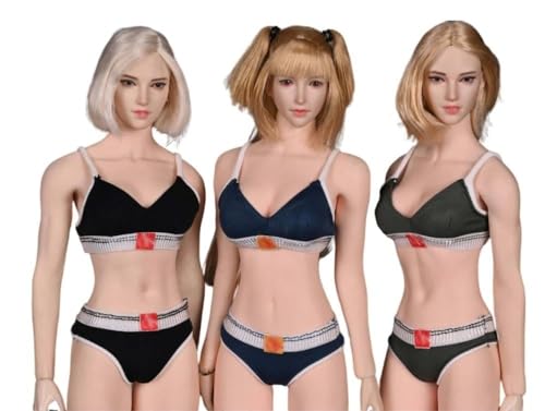 1/6 Scale Female Figure Doll Clothes: Tripod Sports Underwear Collectible