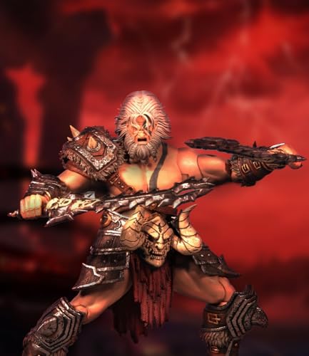 HiPlay Nightmare Studio Collectible Figure Full Set: Dark Protection, Barbarian Berserker, 1:12 Scale Miniature Male Action Figurine DF001