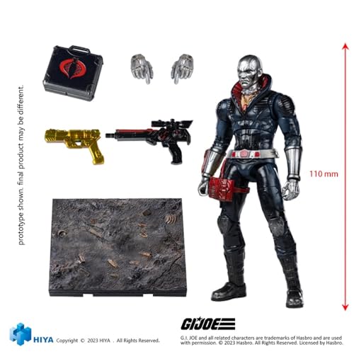 HiPlay HIYA Full Set: Special Forces, G.I.Joe Destro, 1:18 Scale Miniature Action Figurine