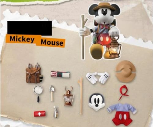 HiPlay MORSTORM Collectible Figure Full Set: Disney Urban Escape Plan, Mickey and Friends Set Miniature Action Figurine