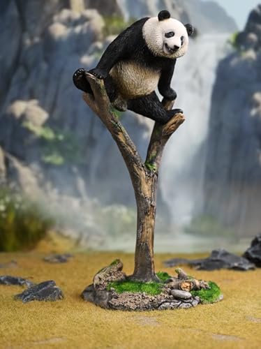 HiPlay JXK Collectible Panda Figure: Meng LAN, Expertly Hand-Painted, Lifelike, Safe Resin, 1:6 Scale Miniature Animal Figurine JXK205