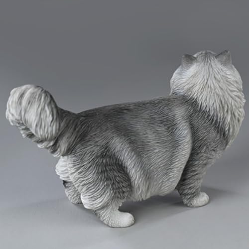 HiPlay JXK Collectible Cat Figure: Ragdoll2.0, Expertly Hand-Painted, Lifelike, Safe Resin, 1:6 Scale Miniature Animal Figurine