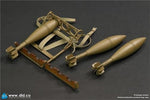 Figurine à l'échelle 1/6 : Mortiers lourds miniatures à collectionner