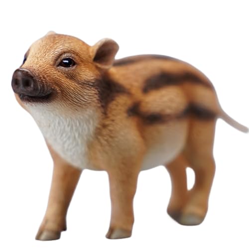 HiPlay JXK Collectible Pig Figure: Warthog, Expertly Hand-Painted, Lifelike, Safe Resin, 1:6 Scale Miniature Animal Figurine