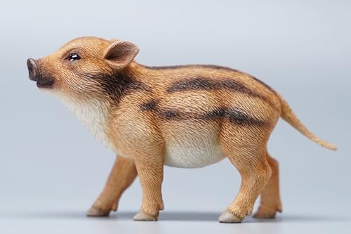 HiPlay JXK Collectible Pig Figure: Warthog, Expertly Hand-Painted, Lifelike, Safe Resin, 1:6 Scale Miniature Animal Figurine