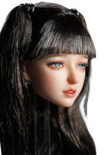 1:6 Scale Female Head Sculpt, Bella Head Sculpture for 12-inch Action Figures