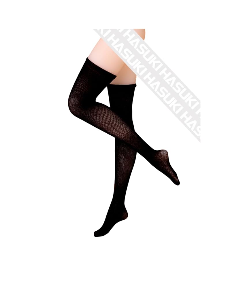 Hasuki Collectible Action Figure's Clothes: Ultrathin Seamless Straight Tube Stockings for 1:6 Scale Flexible Figure LB0501