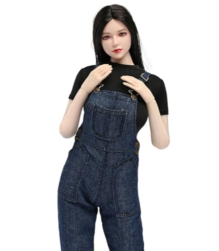 HiPlay 1/6 Scale Figure Doll Clothes: T-Shirt Denim Skirt Suit for 12-inch Collectible Action Figure