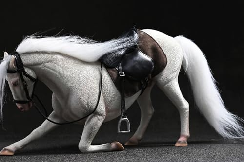 HiPlay JXK Collectible Horse Figure: Hannover3.0, Expertly Hand-Painted, Lifelike, Safe Resin, 1:12 Scale Miniature Animal Figurine