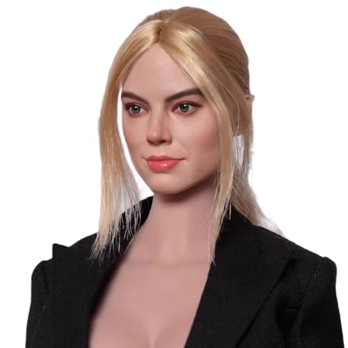 HiPlay 1:6 Scale Female Head Sculpt, European Female Star Head Sculpture for 12-inch Action Figures GC047B