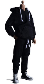 Vêtements de poupée à l'échelle 1/12 : ensemble de sport, sweat à capuche et pantalon, accessoire de collection