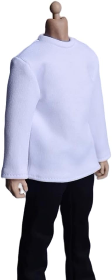 ATSTORY 1/12 Scale Figure Doll Clothes: White Long-sleeved Shirt For 6-inch Collectible Action Figure CTA