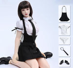 Ropa para muñeca a escala 1/6: Conjunto de falda y camisa JK para figura de acción coleccionable de 12 pulgadas TCT-034A