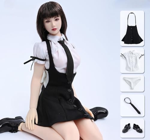 Ropa para muñeca a escala 1/6: Conjunto de falda y camisa JK para figura de acción coleccionable de 12 pulgadas TCT-034A