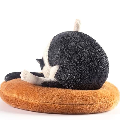 HiPlay JXK Collectible Cat Figure: Chicken Leg Cat, Expertly Hand-Painted, Lifelike, Safe Resin, 1:6 Scale Miniature Animal Figurine