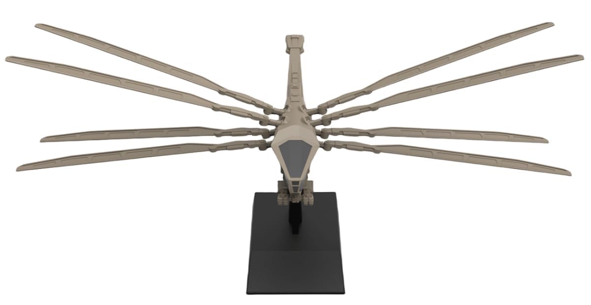 HiPlay Meng Plastic Model Kits: Harkonnen Ornithopter, Glue-Free Color Separation Assembly Collectible Figures