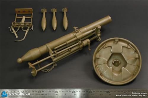 1/6 Scale Figure Accessory: Machine Heavy Mortars Model Miniature Collectible