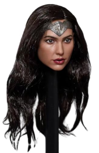 HiPlay 1:6 Scale Female Head Sculpt, European Heroine Head Sculpture for 12-inch Action Figures GC037A