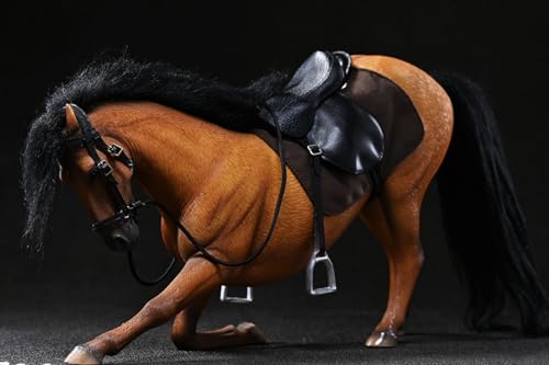 HiPlay JXK Collectible Horse Figure: Hannover3.0, Expertly Hand-Painted, Lifelike, Safe Resin, 1:12 Scale Miniature Animal Figurine