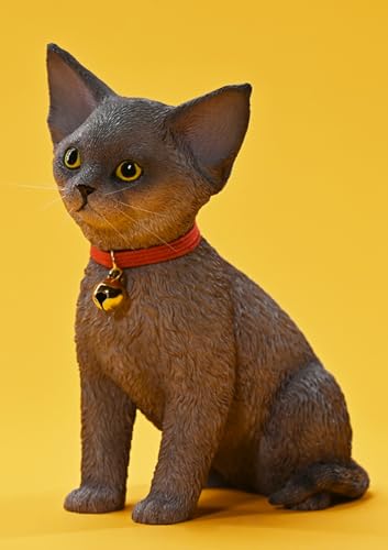 HiPlay JXK Cat Figure: Devon Rex 2.0,1:3 Scale Miniature Animal Figurine