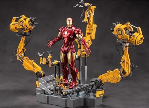 HiPlay ZD Collectible Figure Full Set: Iron Man Mark IV with Suit-up Gantry, 1:10 Scale Miniature Action Figurine CJTMK4