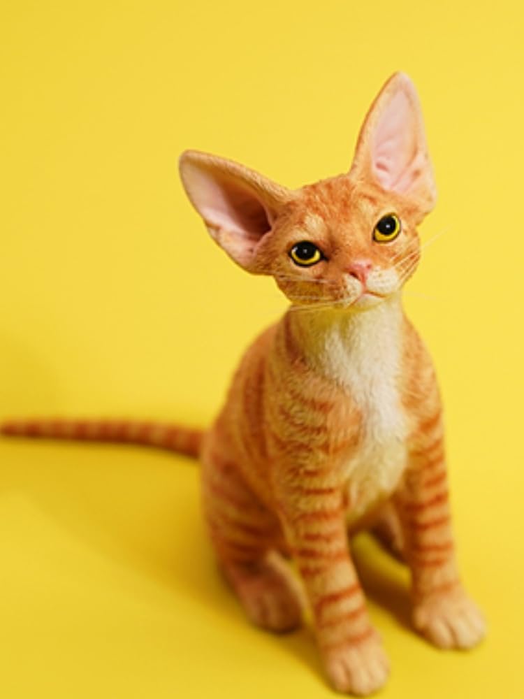 HiPlay JXK Collectible Cat Figure: Deon Rex, 1:6 Scale Miniature Animal Figurine