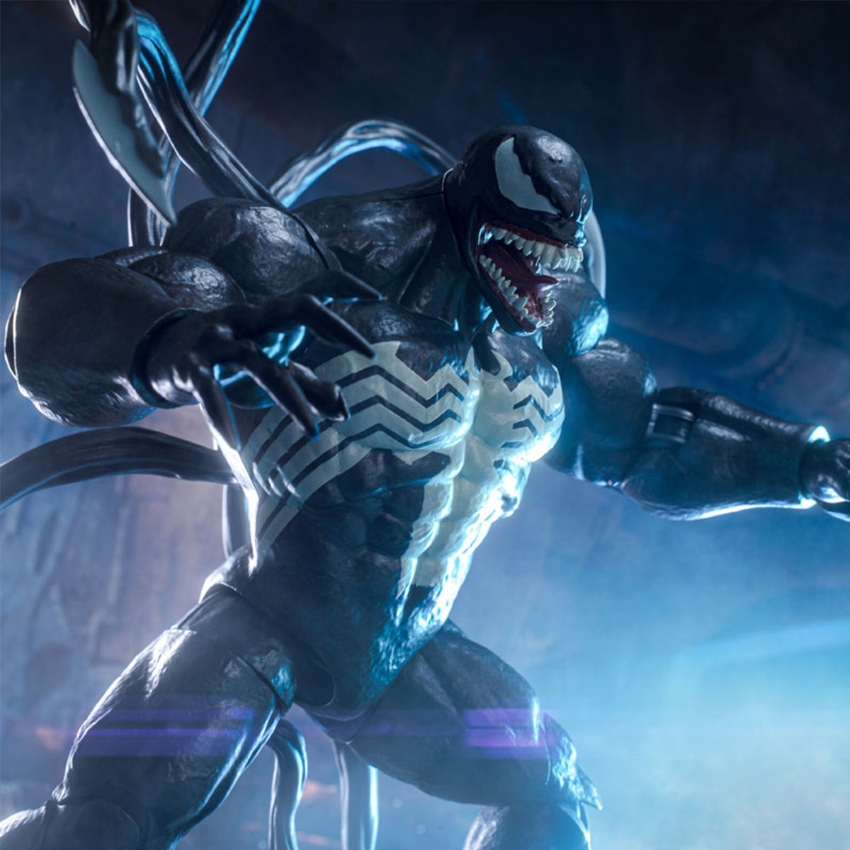 Figura de acción coleccionable de 23 cm de la serie aniversario de ZD Toys: Venom clásico (1916-1901)