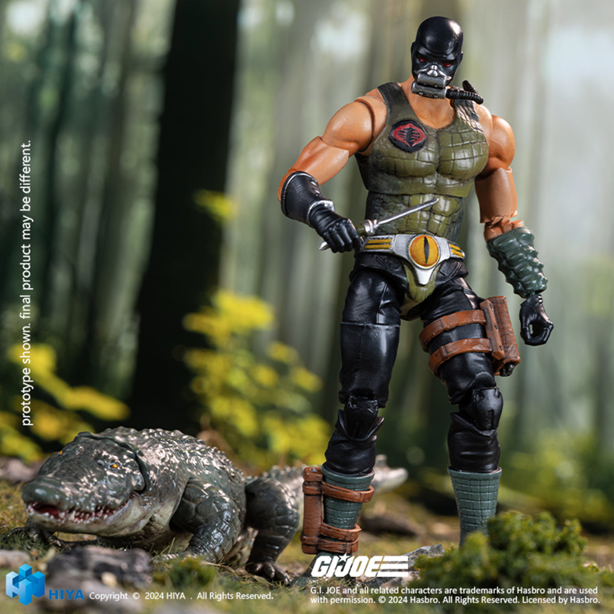 HIYA Collectible Figure Full Set: Crocodile Master & Fiona, Movice Style, Jointed Design, 1:18 Scale Miniature Action Figurine EMG0359