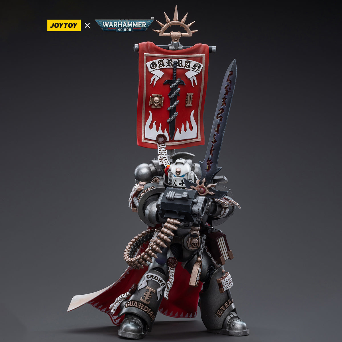 Figuras de acción de Castellan Crowe de los Caballeros Grises de Warhammer 40,000 de JOYTOY